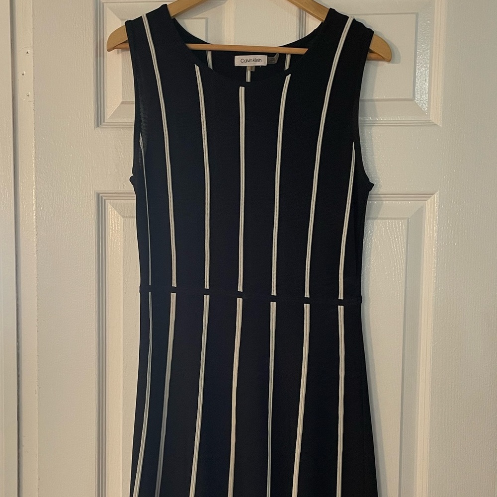 Calvin Klein Black Knit Dress A line